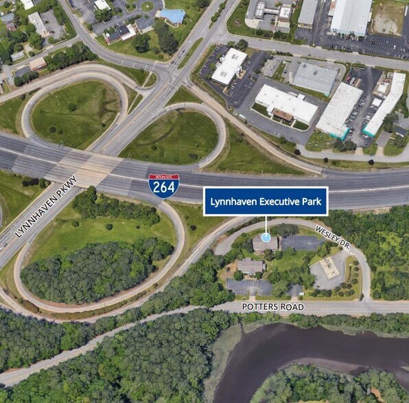 2610 Potters Rd, Virginia Beach, VA for lease - Aerial - Image 2 of 6