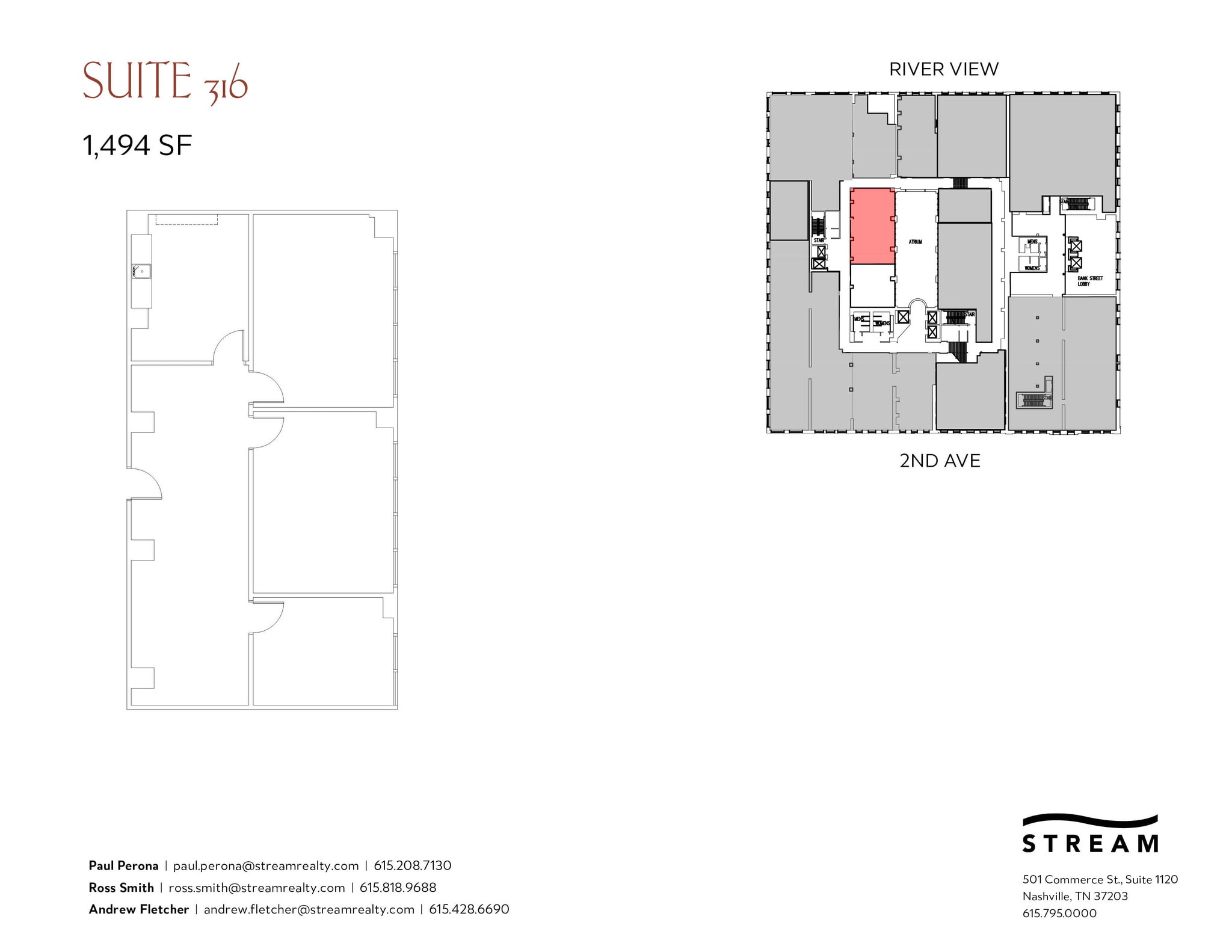 214 2nd Ave N, Nashville, TN for lease Floor Plan- Image 1 of 1