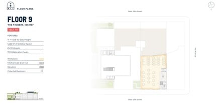 271 11th Ave, New York, NY à louer Plan d’étage- Image 2 de 2