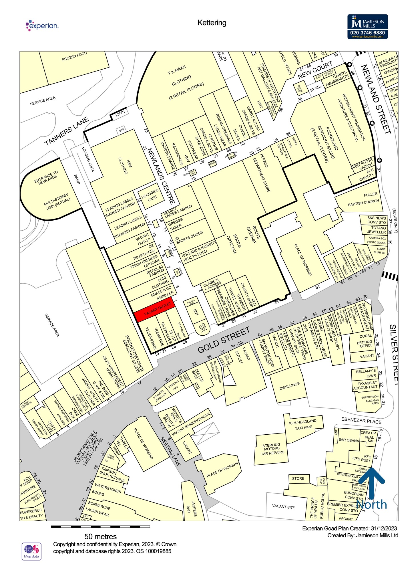 Gold St, Kettering for lease Site Plan- Image 1 of 2