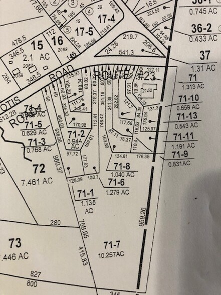 East Otis Road, East Otis, MA à vendre - Plan cadastral - Image 2 de 2