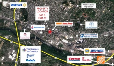 340 E High St, Pottstown, PA - AERIAL  map view - Image1