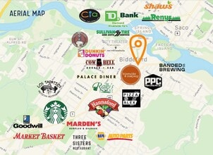 27 Washington St, Biddeford, ME - AÉRIEN Vue de la carte