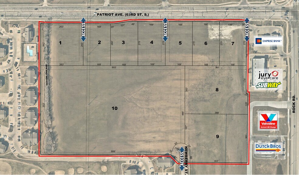 Patriot Ave, Derby, KS à vendre - Plan de site - Image 2 de 3