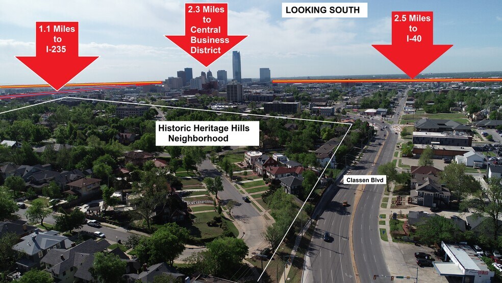 1700 N Classen Blvd, Oklahoma City, OK à vendre - Aérien - Image 3 de 8