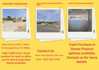 Plus de détails pour 1001 E Main St, Nacogdoches, TX - Commerce de détail à vendre