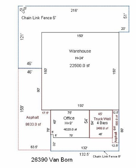 26390 Van Born Rd, Dearborn Heights, MI for sale - Site Plan - Image 2 of 2