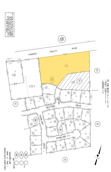 2255 Ygnacio Valley Rd, Walnut Creek, CA à louer - Plan cadastral - Image 3 de 10
