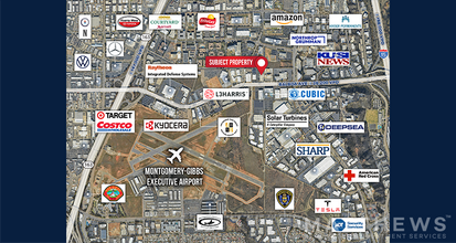 9244 Balboa Ave, San Diego, CA - AERIAL  map view - Image1