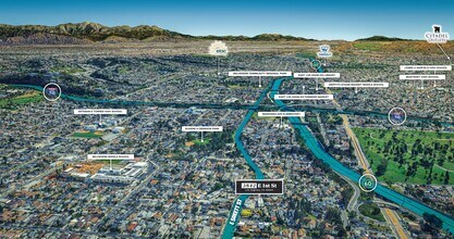 3842 E 1st St, Los Angeles, CA - Aérien  Vue de la carte - Image1