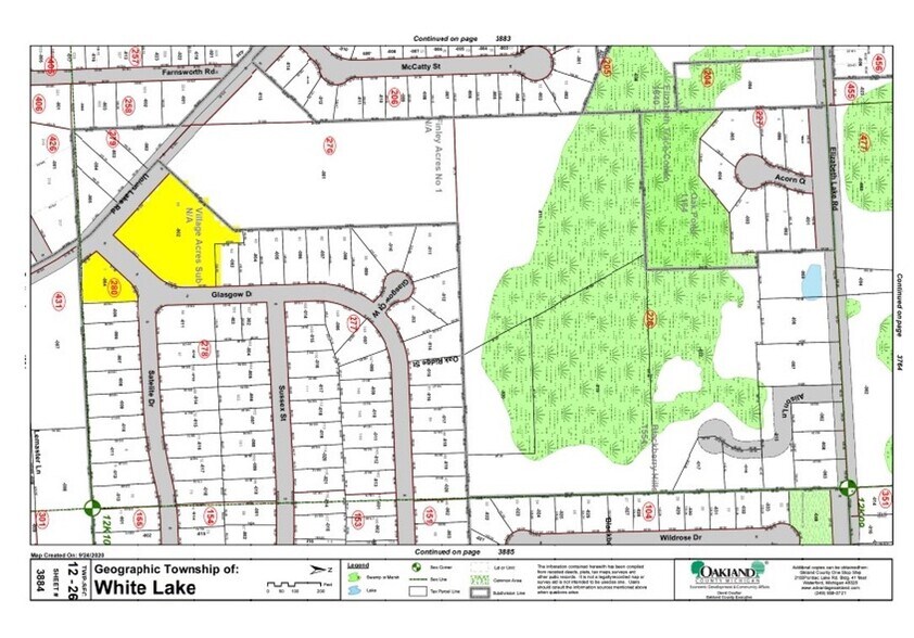Union Lake Rd, White Lake Township, MI for sale - Plat Map - Image 3 of 3