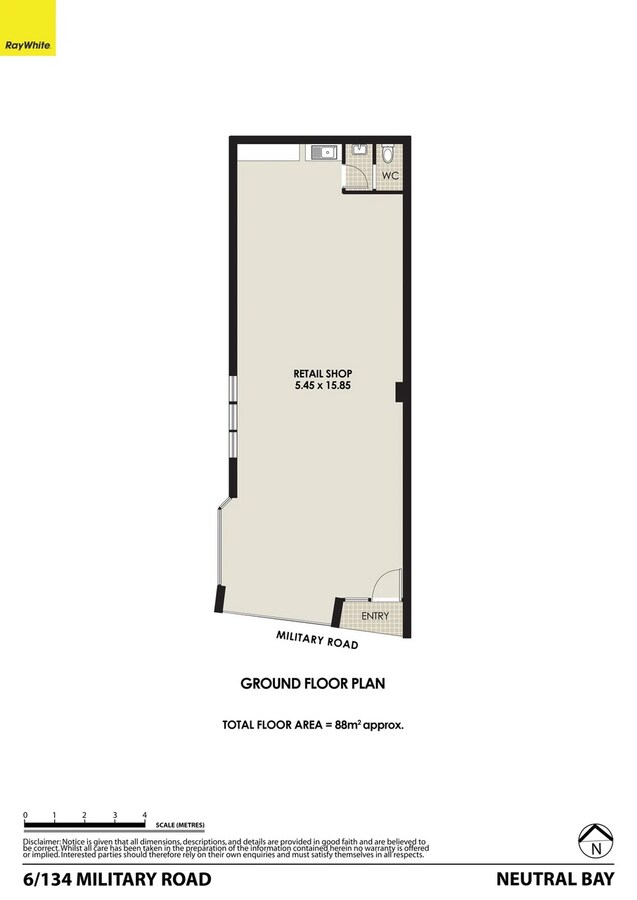134 Military Rd, Neutral Bay, NSW 2089 - Unit Lot 6 - - Floor Plan - Image 2 of 3