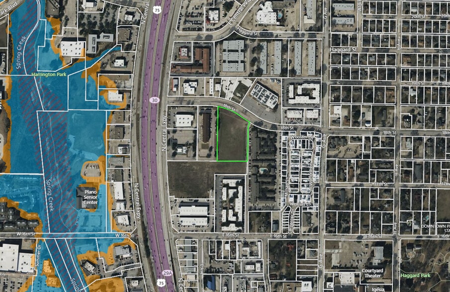 SEQ US 75 & 18th St, Plano, TX à vendre - Aérien - Image 3 de 3