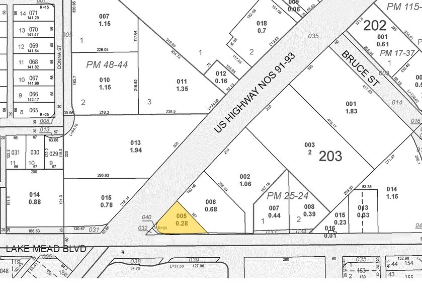 2000 N Las Vegas Blvd, North Las Vegas, NV à louer - Plan cadastral - Image 2 de 2
