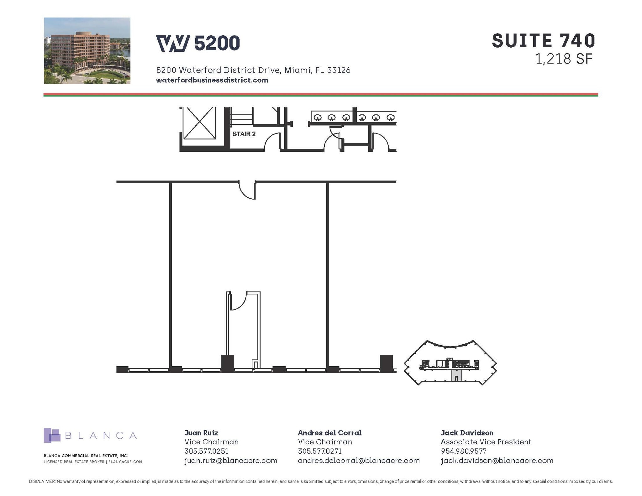 5200 Waterford District Dr, Miami, FL à louer Plan d’étage- Image 1 de 1