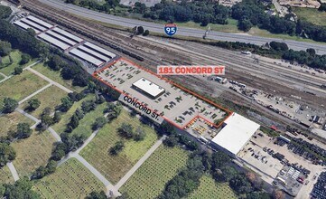 181 Concord St, Pawtucket, RI - AERIAL  map view