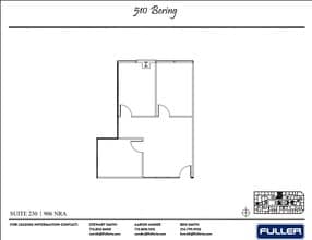 510 Bering Dr, Houston, TX à louer Plan d’étage- Image 1 de 1