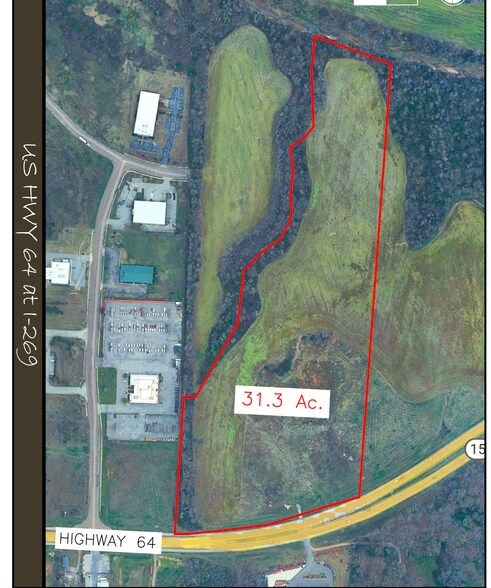 12757 U.S. Highway 64 Hwy, Eads, TN à vendre - Aérien - Image 2 de 2