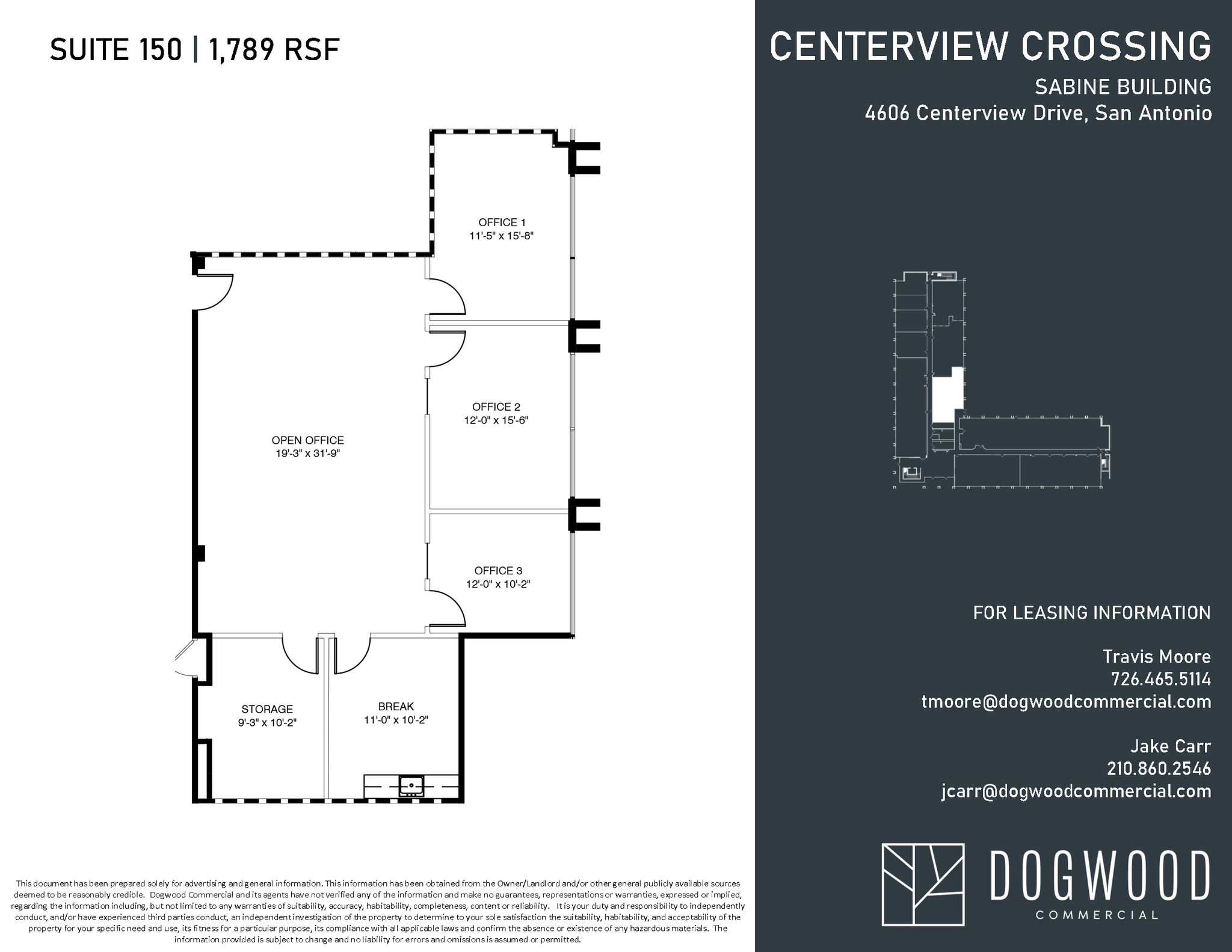 4538 Centerview Dr, San Antonio, TX à louer Plan d  tage- Image 1 de 1