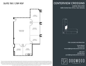 4538 Centerview Dr, San Antonio, TX à louer Plan d  tage- Image 1 de 1