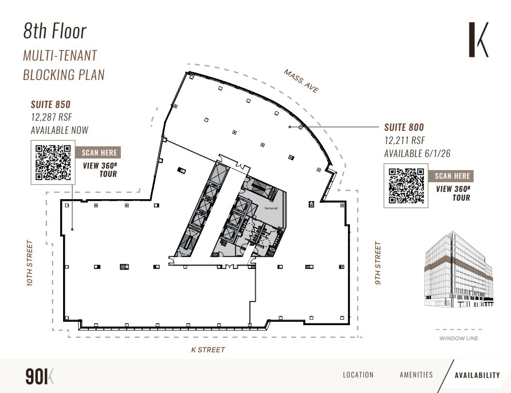 901 K St NW, Washington, DC for lease Floor Plan- Image 1 of 1