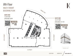 901 K St NW, Washington, DC for lease Floor Plan- Image 2 of 2