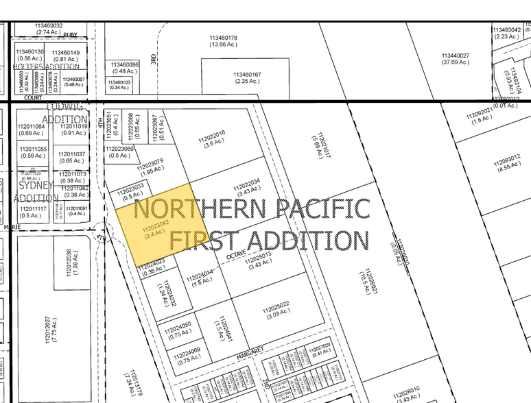 909 N 3rd Ave, Pasco, WA à vendre - Plan cadastral - Image 2 de 2