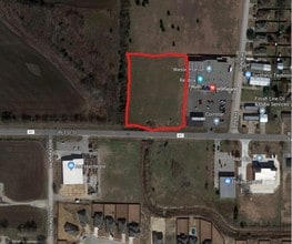 W 1st St, Justin, TX - AERIAL map view