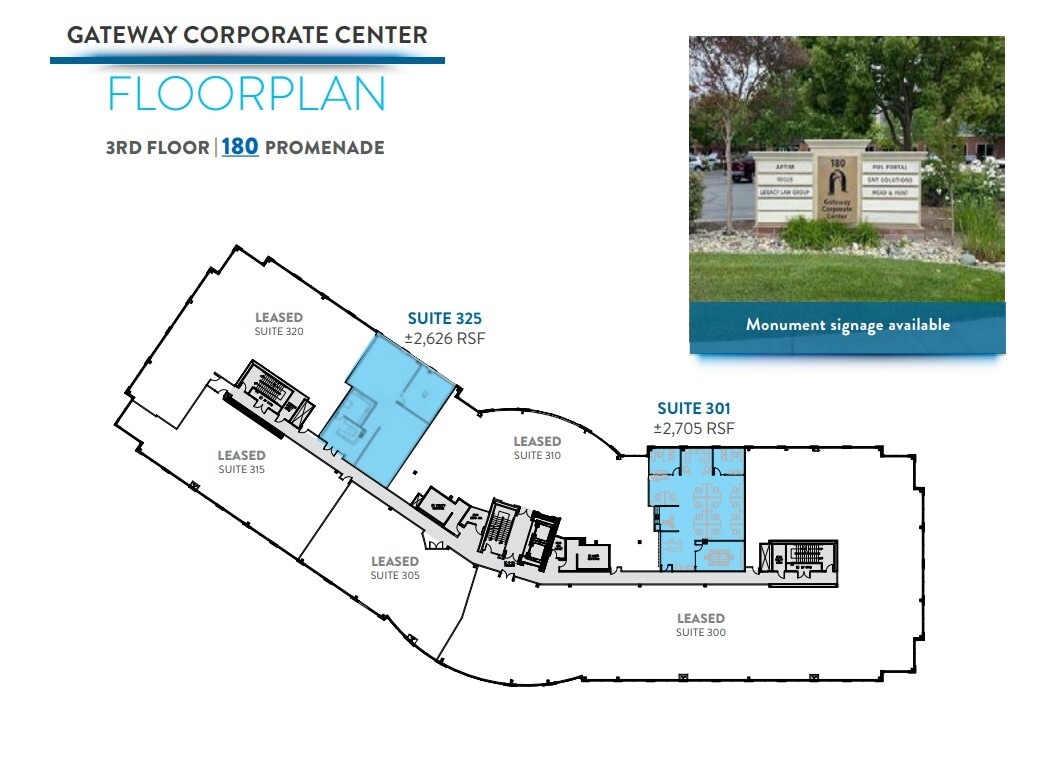 180 Promenade Cir, Sacramento, CA à louer Plan d’étage- Image 1 de 1