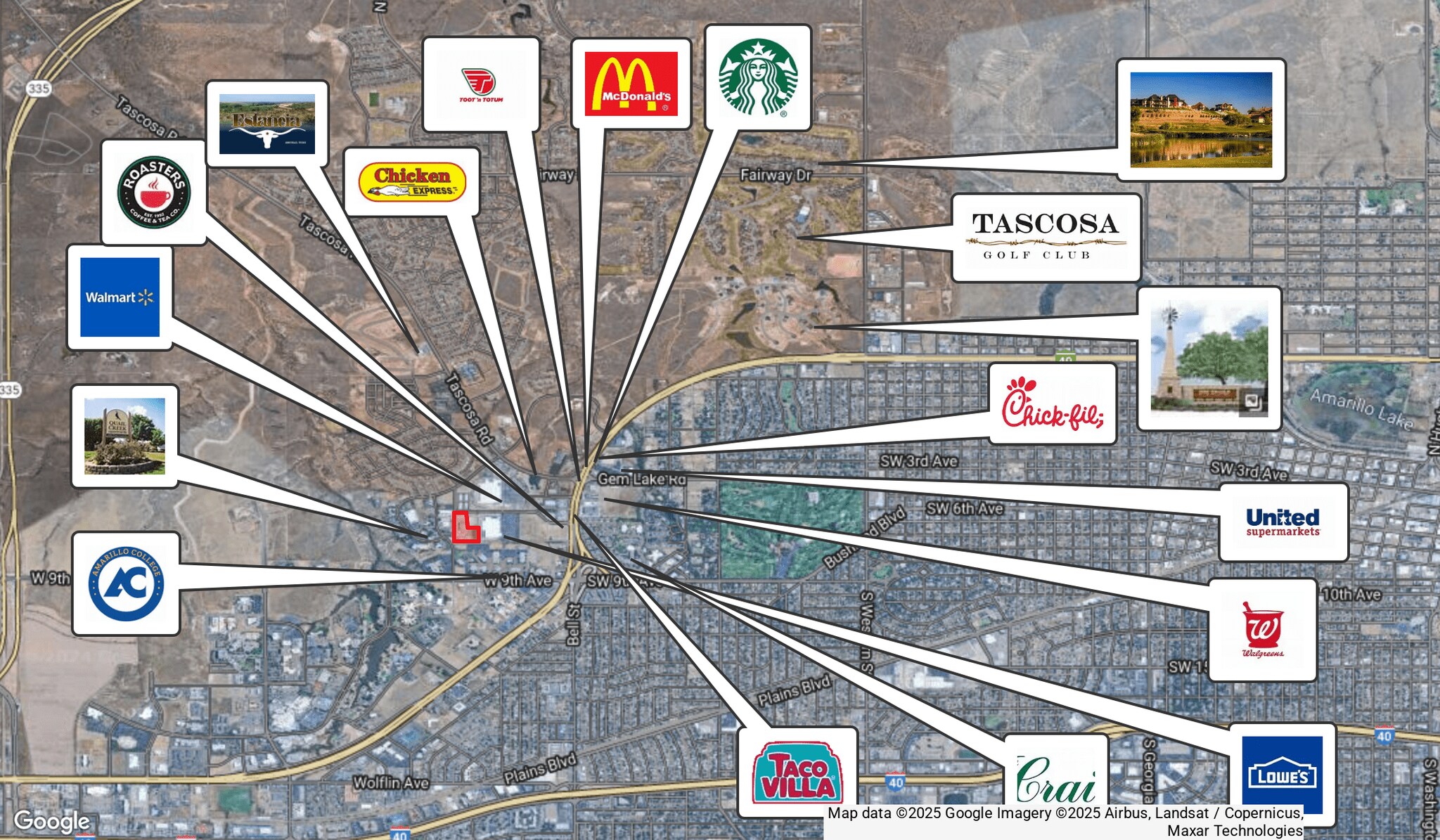 6601 Lowes Lane, Amarillo, TX à vendre Aérien- Image 1 de 5