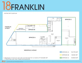 18 Franklin St, Brooklyn, NY à louer Plan de site- Image 2 de 2