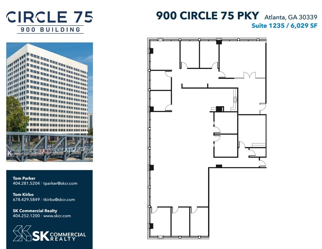 900 Circle 75 Pky SE, Atlanta, GA à louer Plan d’étage- Image 1 de 1
