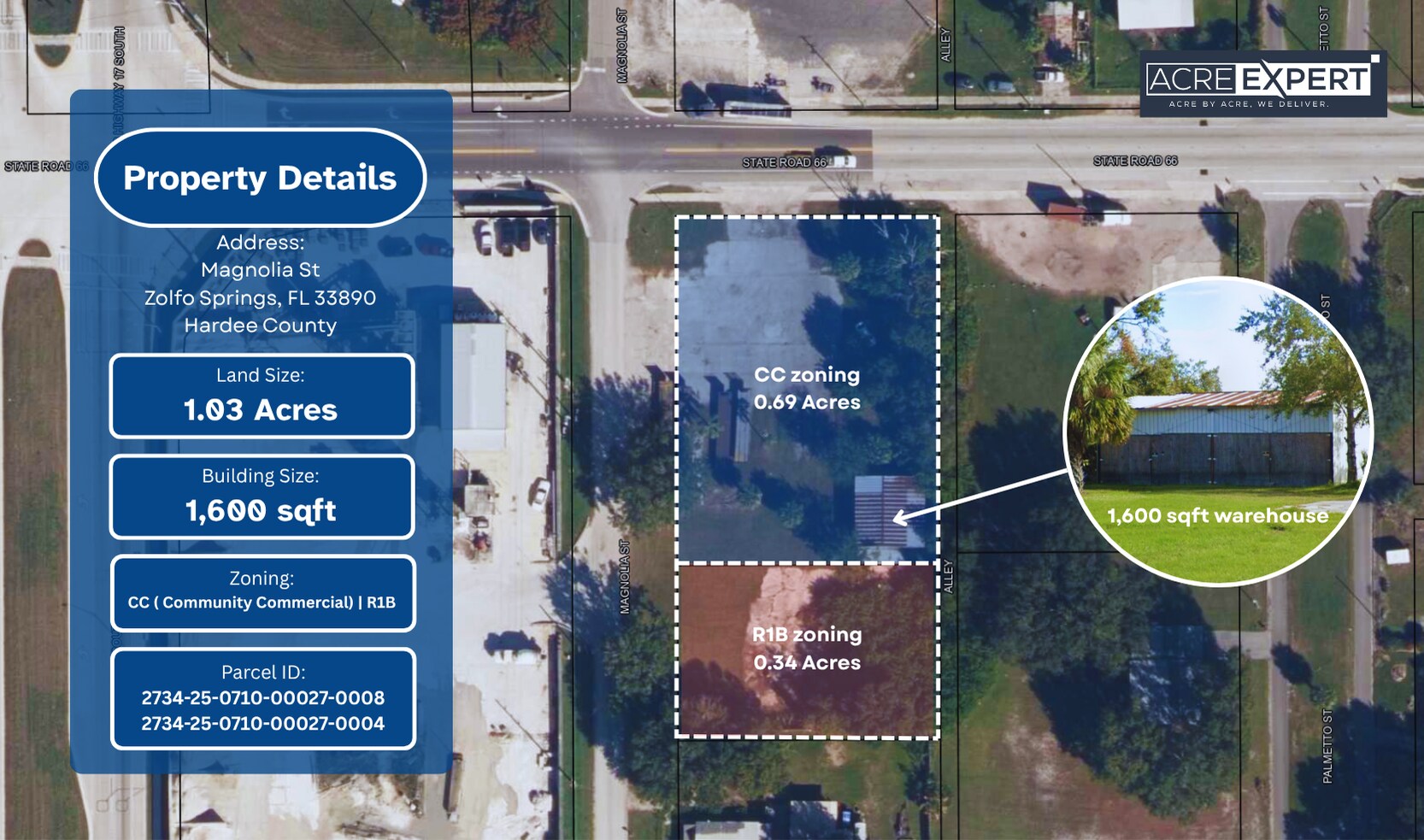 Magnolia St, Zolfo Springs, FL à vendre Photo principale- Image 1 de 2