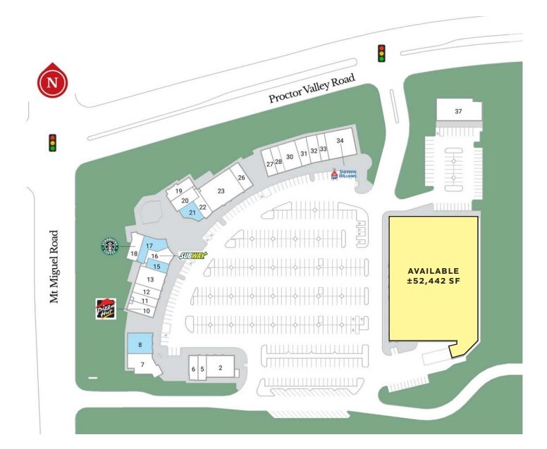 2310 Proctor Valley Rd, Chula Vista, CA for lease Site Plan- Image 1 of 1