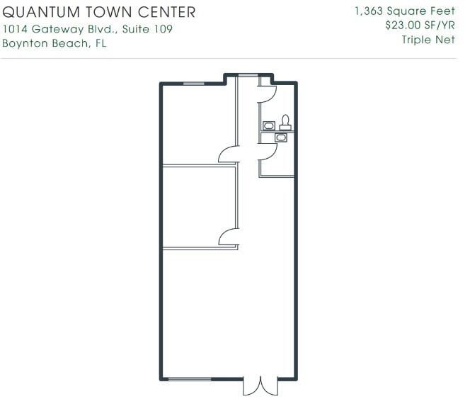 1000-1090 Gateway Blvd, Boynton Beach, FL for lease Floor Plan- Image 1 of 1