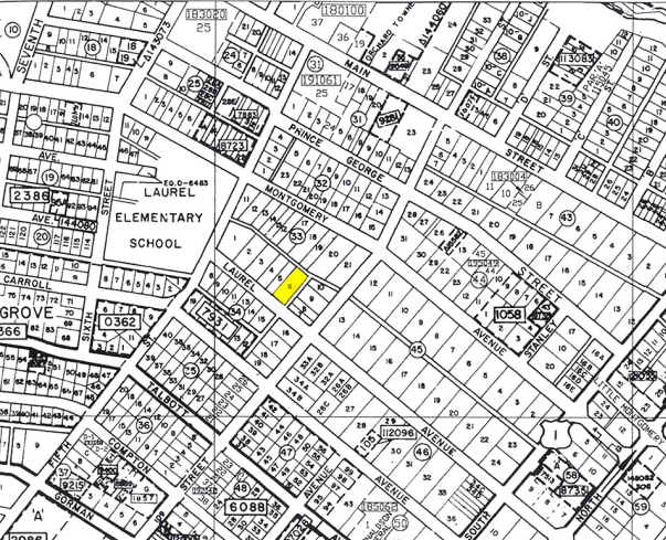 509 Main St, Laurel, MD à vendre Plan cadastral- Image 1 de 1