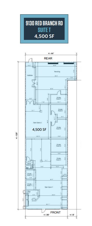 9180 Rumsey Rd, Columbia, MD à louer Plan d’étage- Image 1 de 2