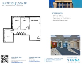 555 E Butterfield Rd, Lombard, IL à louer Plan d’étage- Image 1 de 4