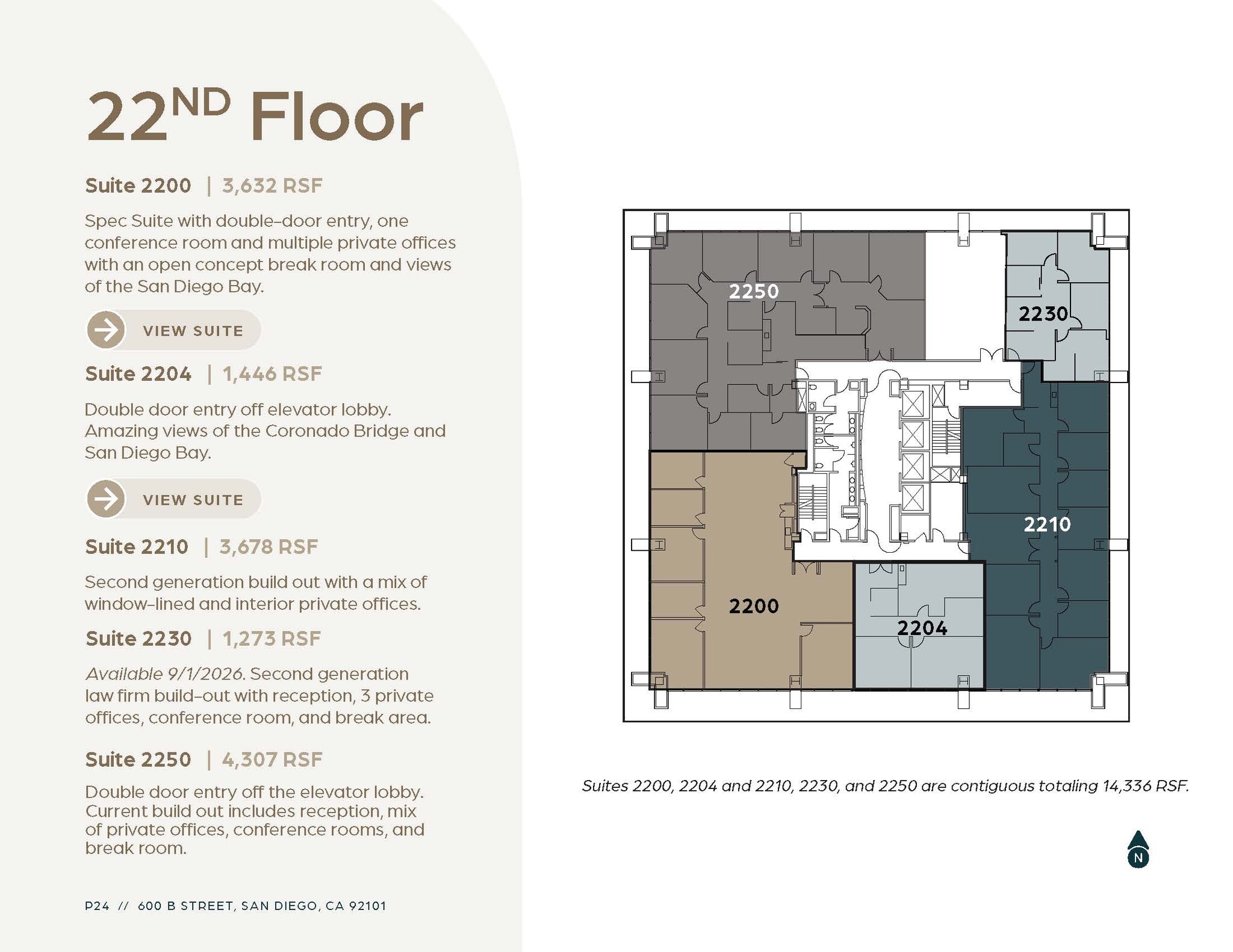 600 B St, San Diego, CA for lease Floor Plan- Image 1 of 1