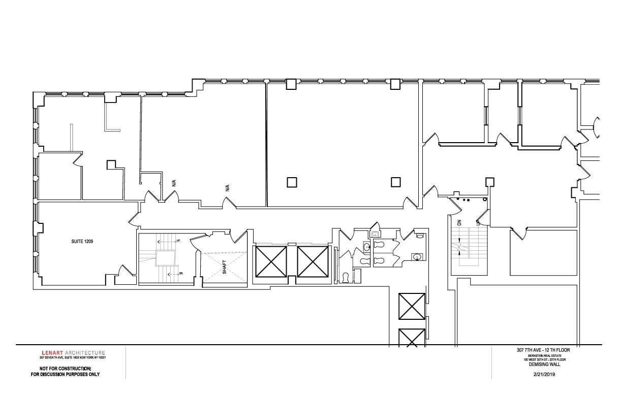 307 Seventh Ave, New York, NY à louer Plan d’étage- Image 1 de 1