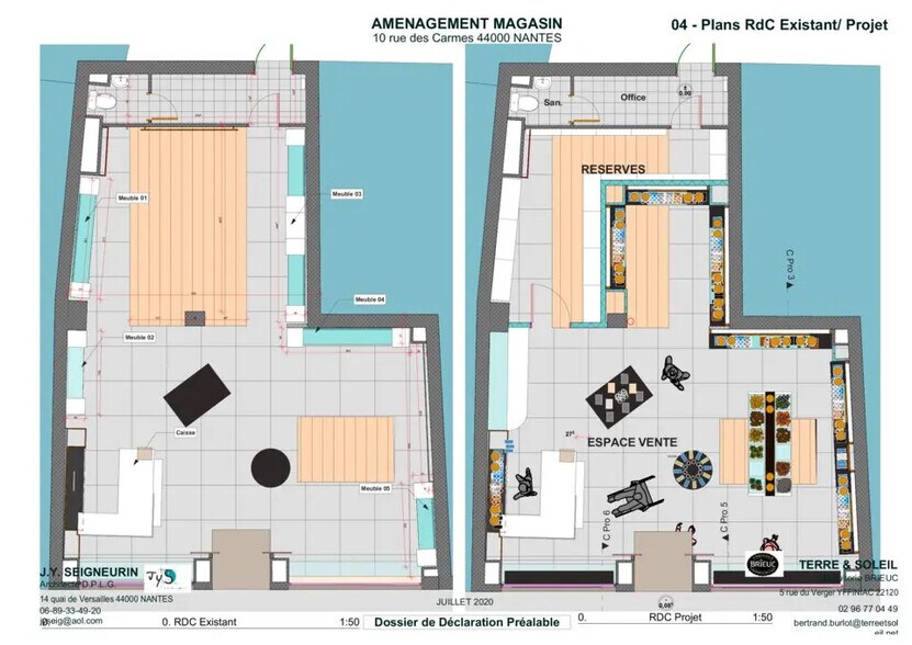 Commerce de détail dans Nantes à louer - Plan d’étage - Image 2 de 2