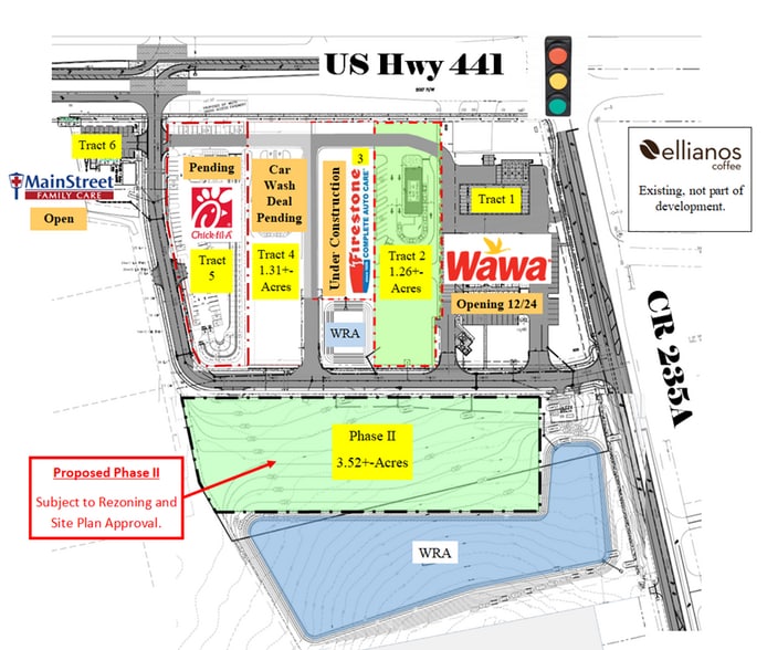 US HWY 441 & CR 235A, Alachua, FL à vendre - Plan de site - Image 2 de 3