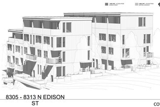 Plus de détails pour 8305-8313 N Edison St, Portland, OR - Terrain à vendre