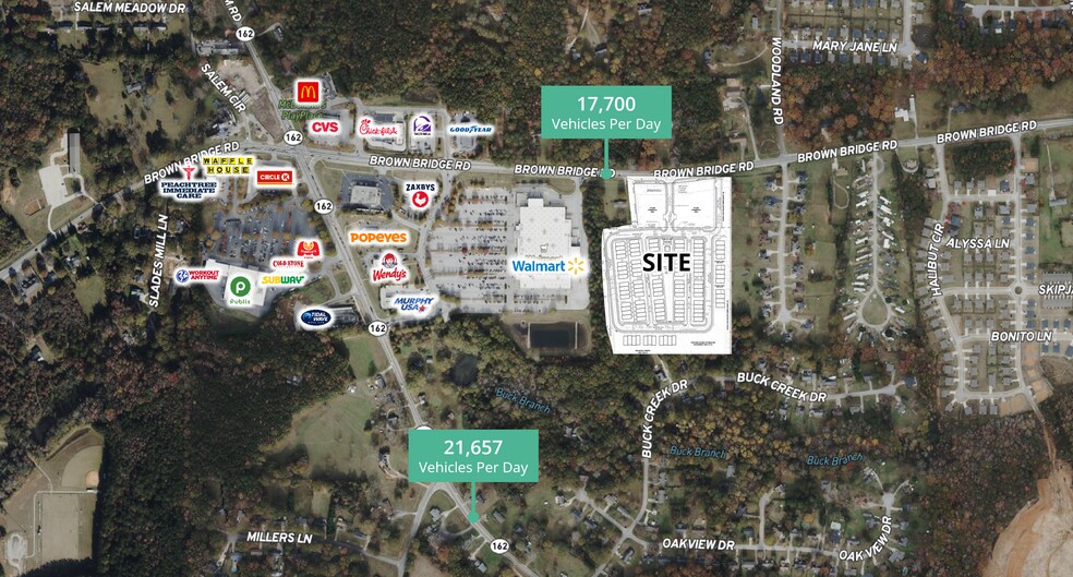 1 AC - Brown Bridge rd, Covington, GA à vendre - Photo du bâtiment - Image 2 de 3