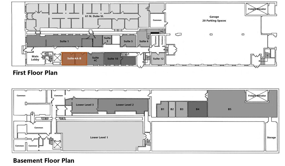 53 N Duke St, Lancaster, PA à louer - Plan d’étage - Image 3 de 11