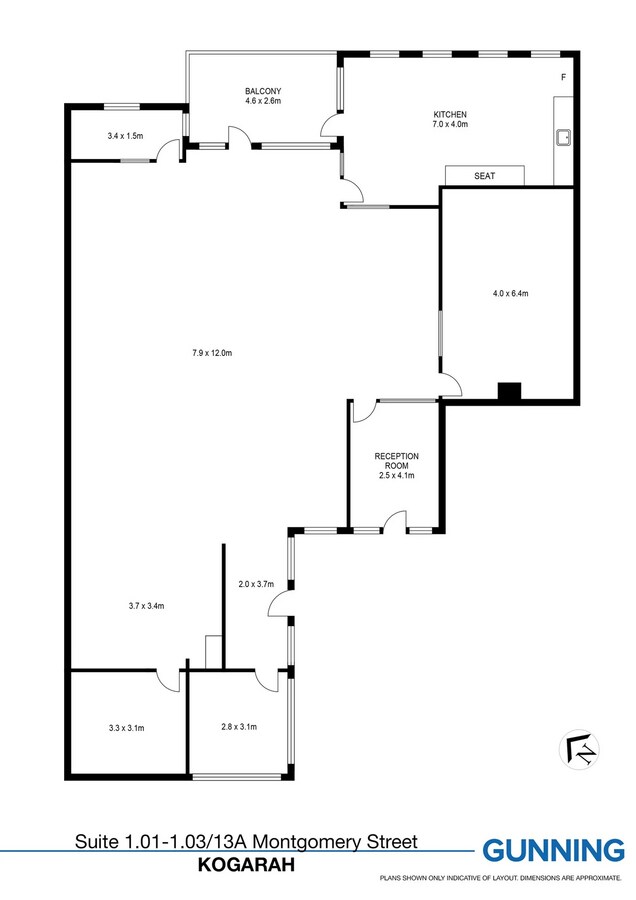 13A Montgomery St, Kogarah, NSW 2217 - Unit 101-103 - - Floor Plan - Image 1 of 6