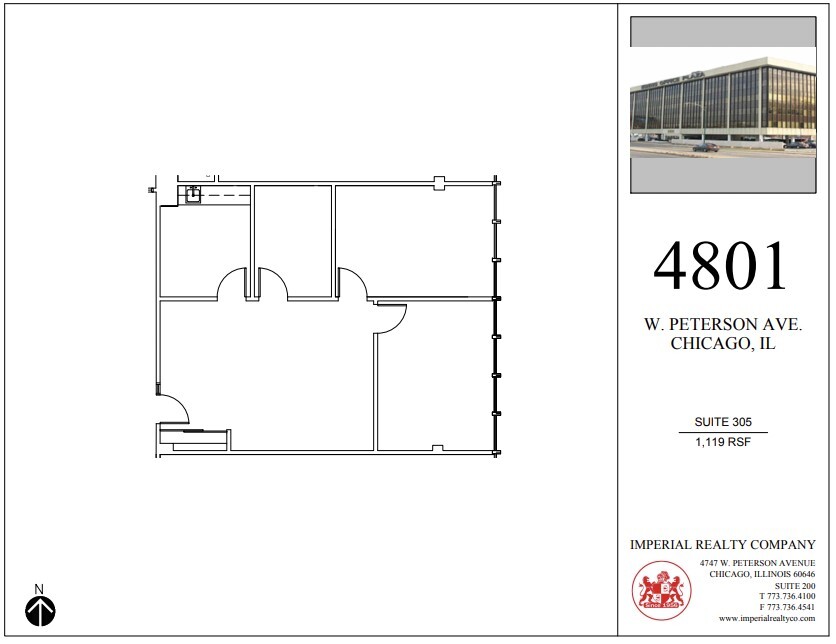 4801 W Peterson Ave, Chicago, IL à louer Plan d  tage- Image 1 de 6