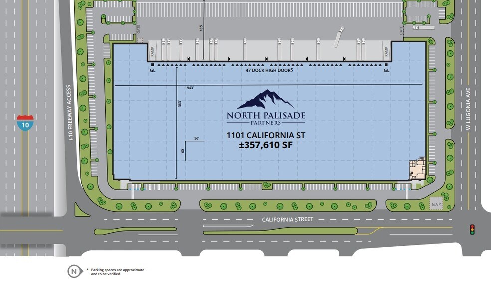 1101 California St, Redlands, CA à louer - Plan de site - Image 2 de 3