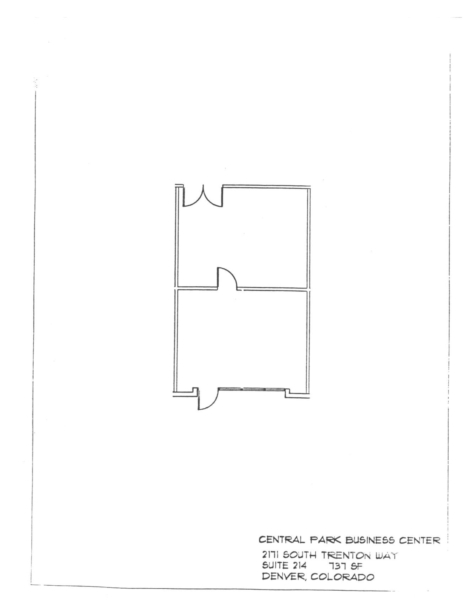 2171 S Trenton Way, Denver, CO à louer Plan de site- Image 1 de 1