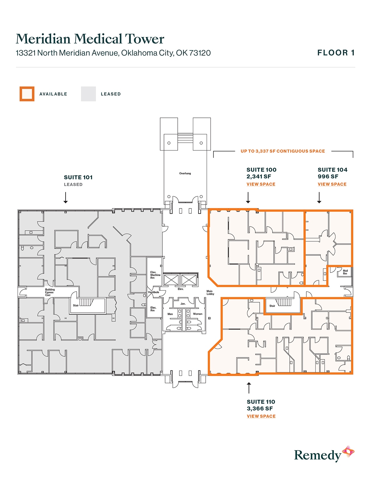 13321 N Meridian Ave, Oklahoma City, OK à louer Plan d’étage- Image 1 de 1